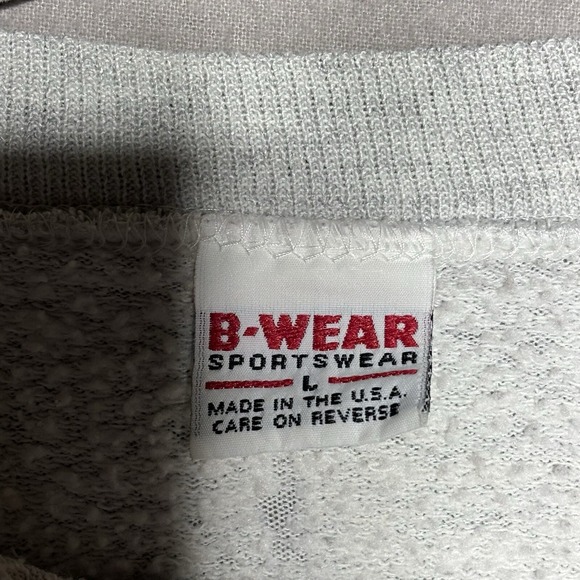 Vintage 90s Youngstown State Penguins Embroidered Sweatshirt Crewneck Large USA - Picture 4 of 7